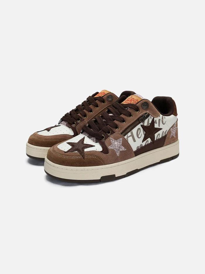 Retro Brown Star Shoe