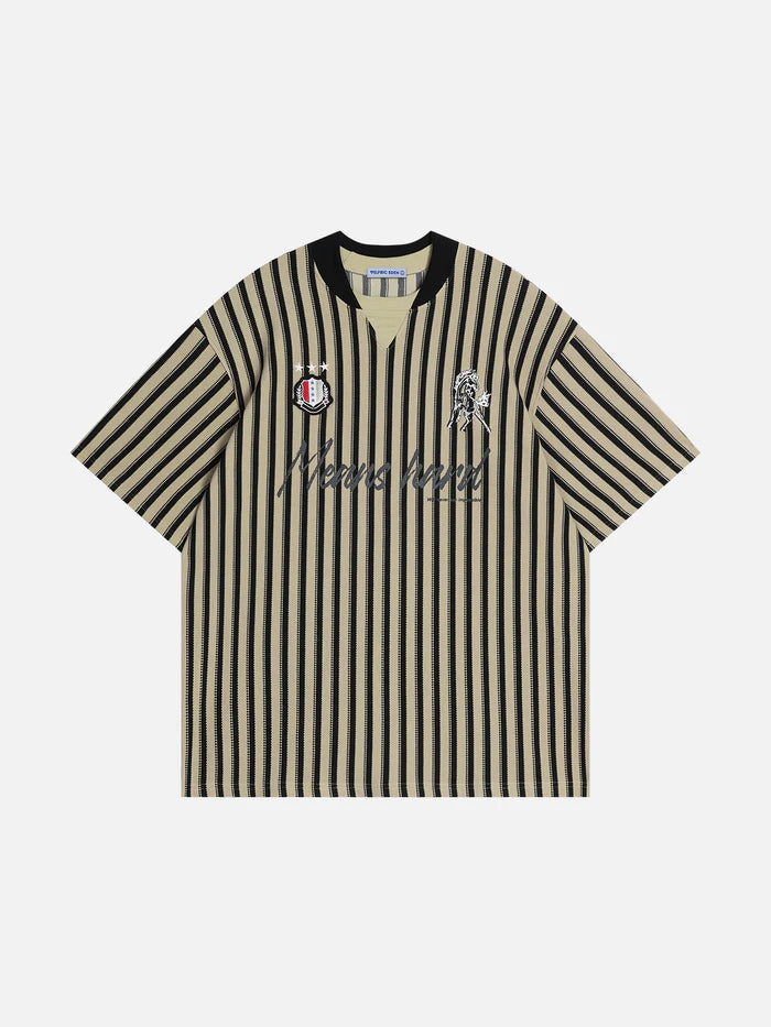 Zwoyren Stripe Print Tee