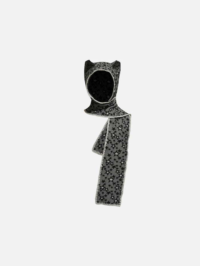 Devil Ear Star Scarf Hat