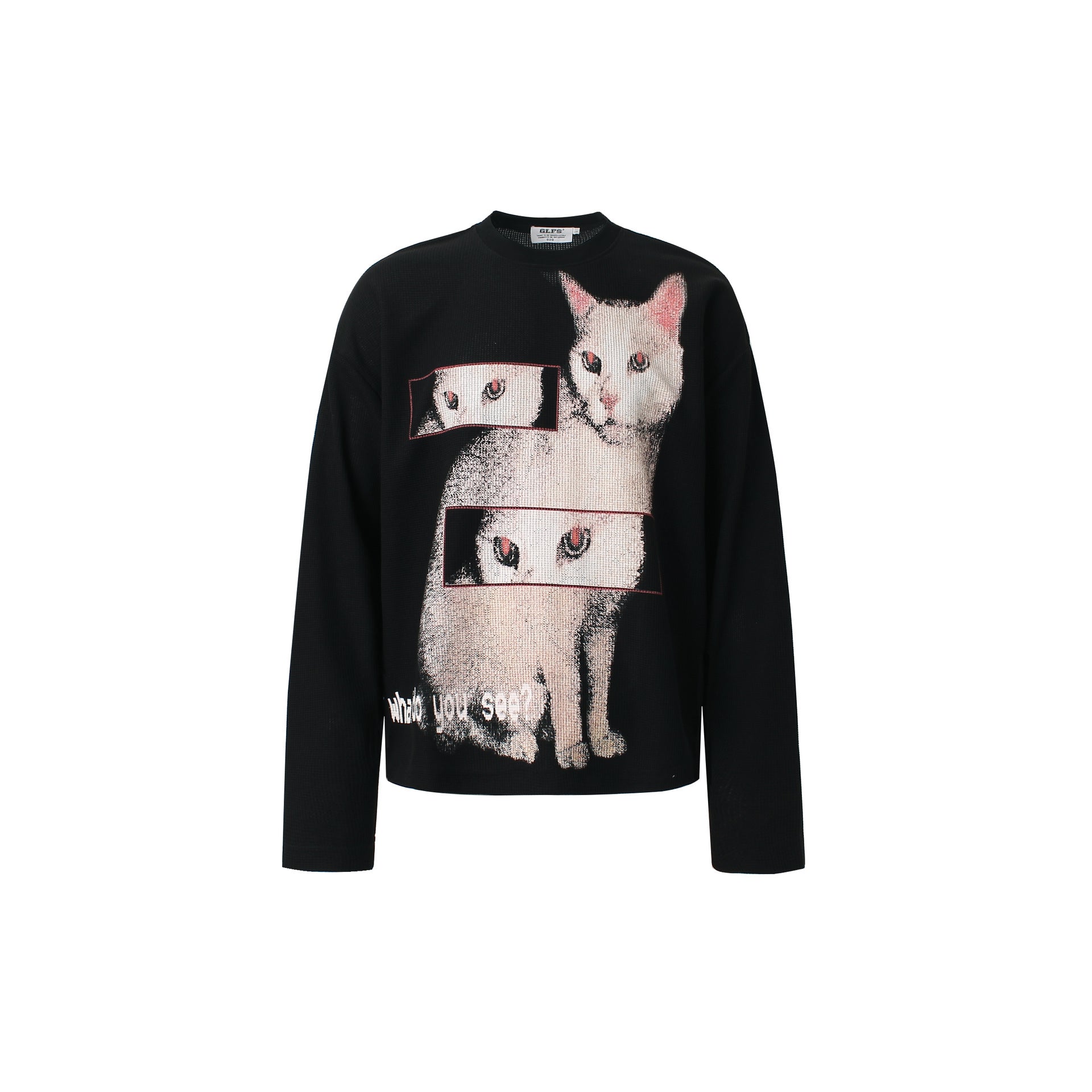 Zwoyren Cat Graphic Knit Sweater