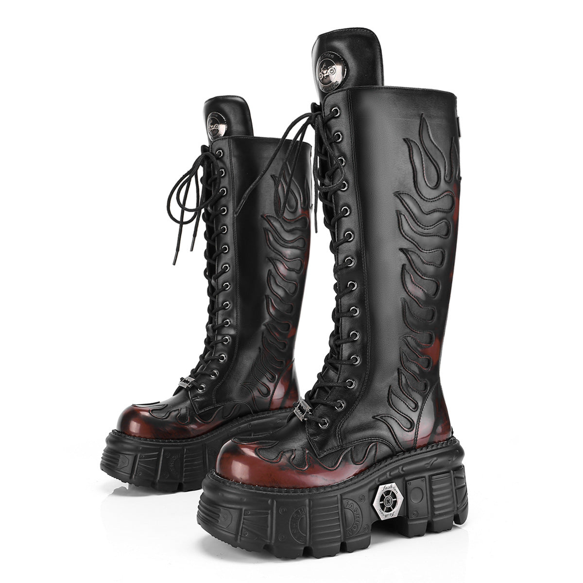 Zwoyren Flame Detail Boots