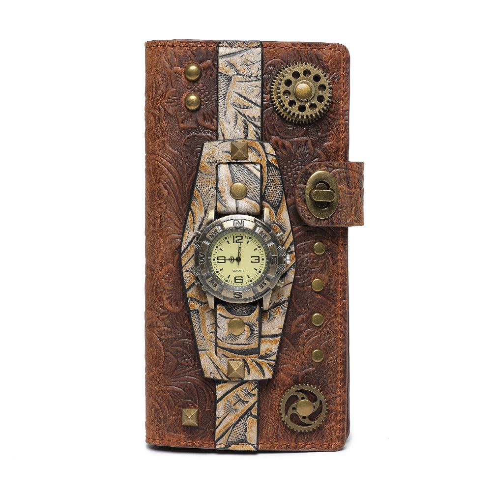 Steampunk Retro Style Hand Wallet