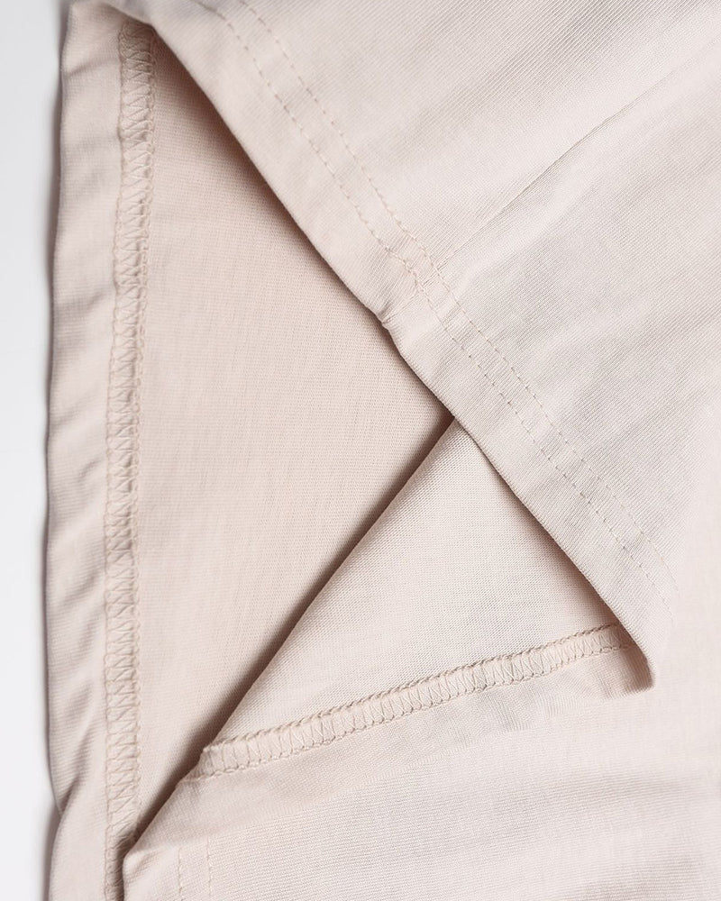 Zwoyren Pinstripe Faux-Layered Polo Long Sleeve Tee