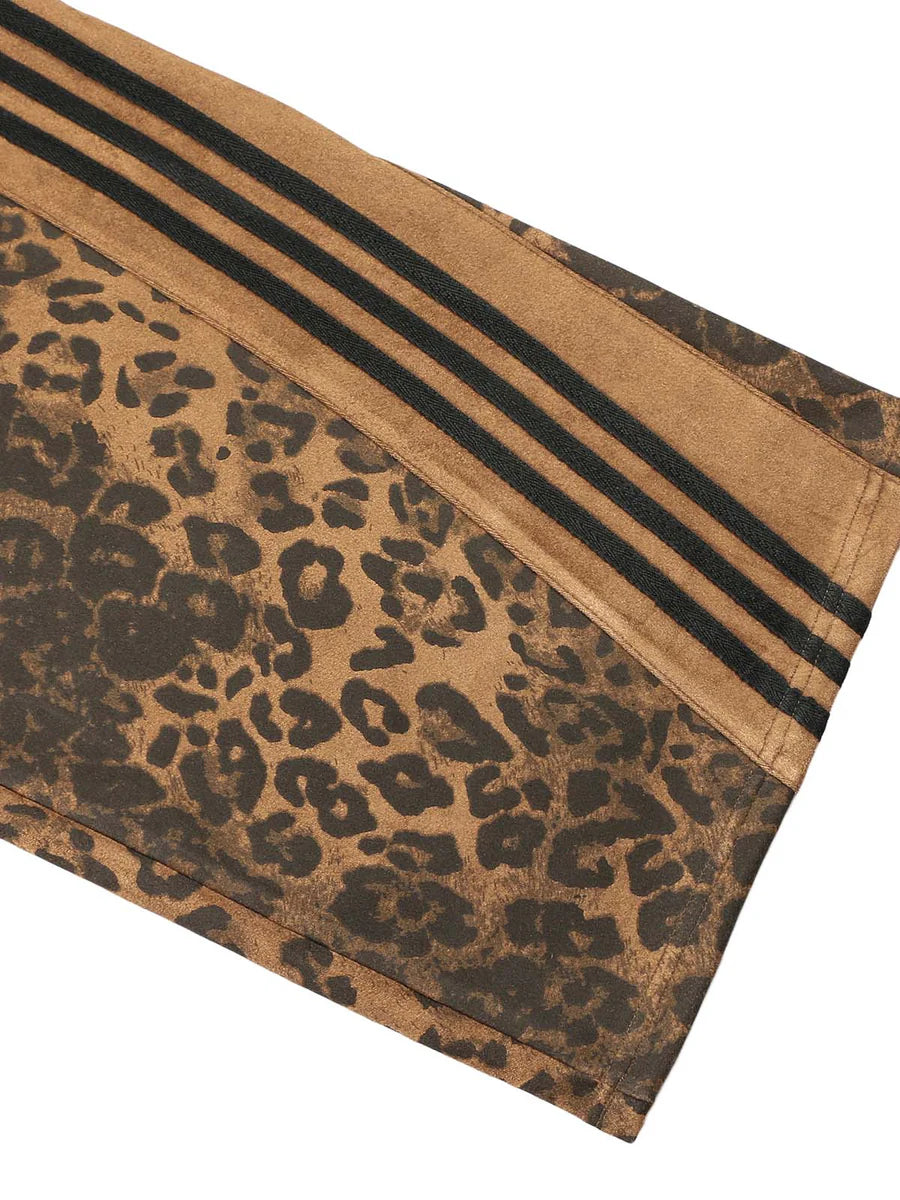 Zwoyren Cheetah Print Suede Pant