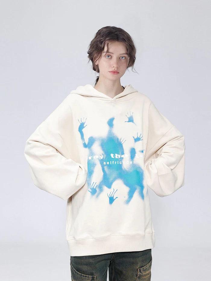 zwoyren, zwoyren.com, Abstraction Shadow Print Hoodie