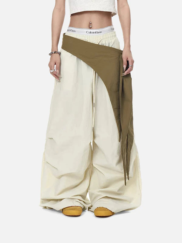 Zwoyren Color Blocking Bandage Pants