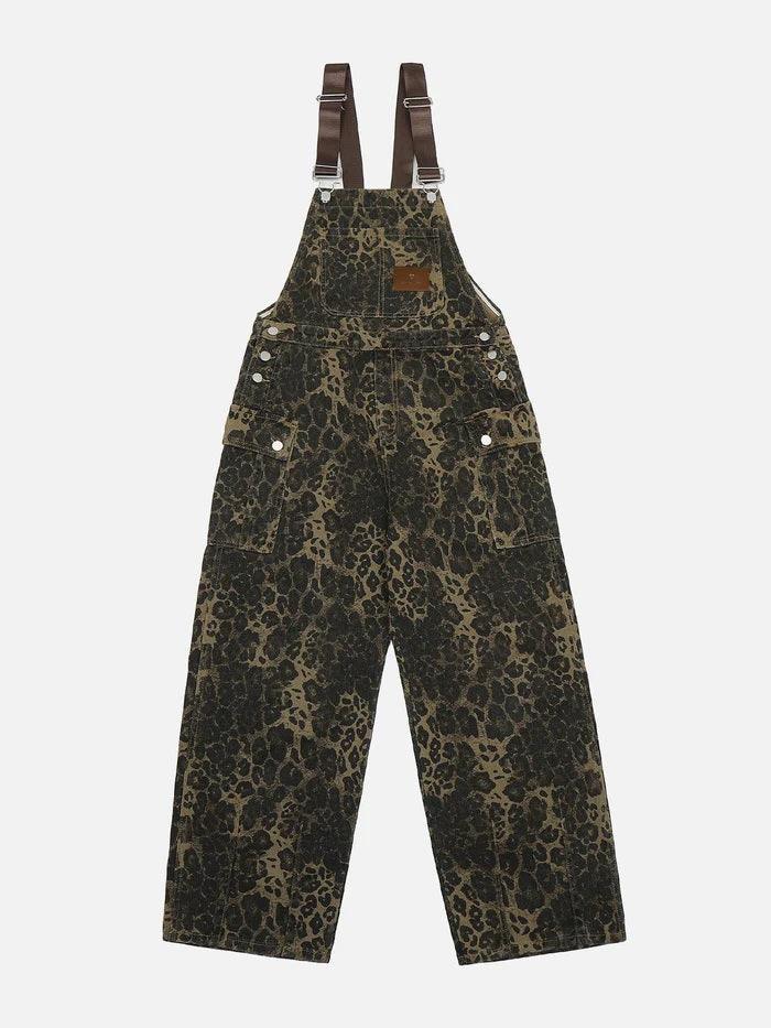 Zwoyren Leopard Print Overalls