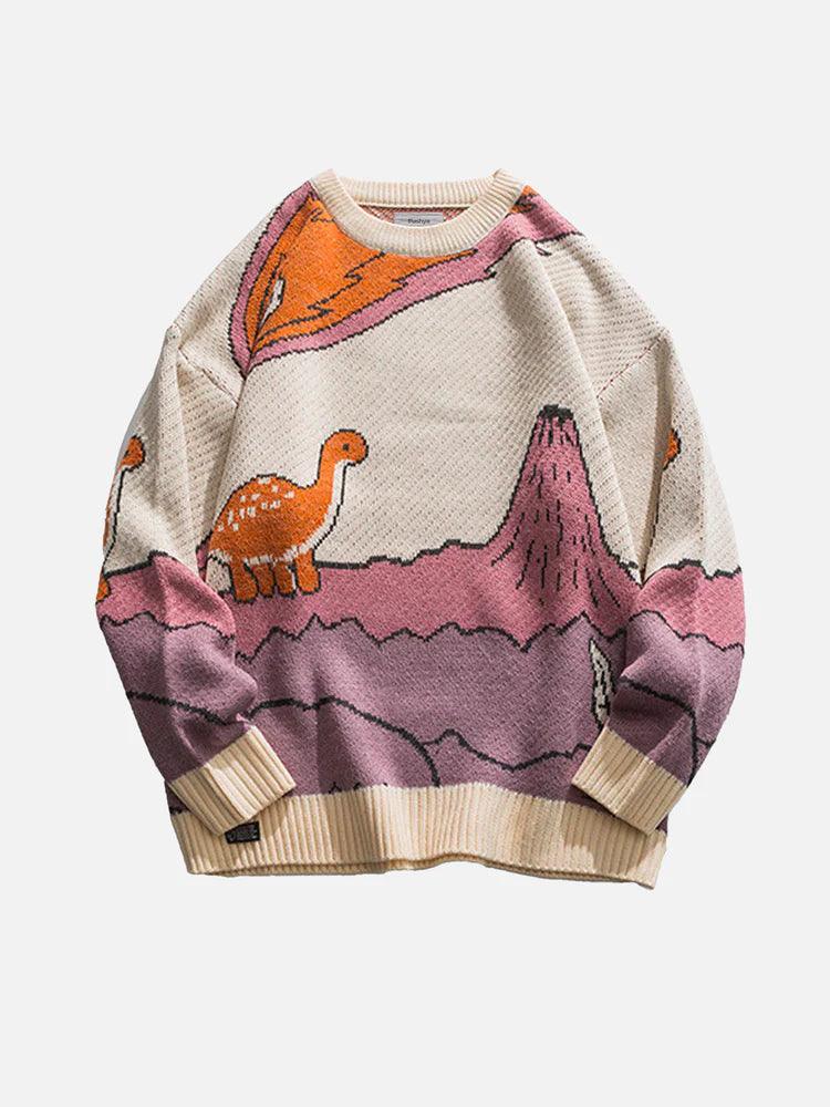 Cartoon Little Dinosaur Sweater