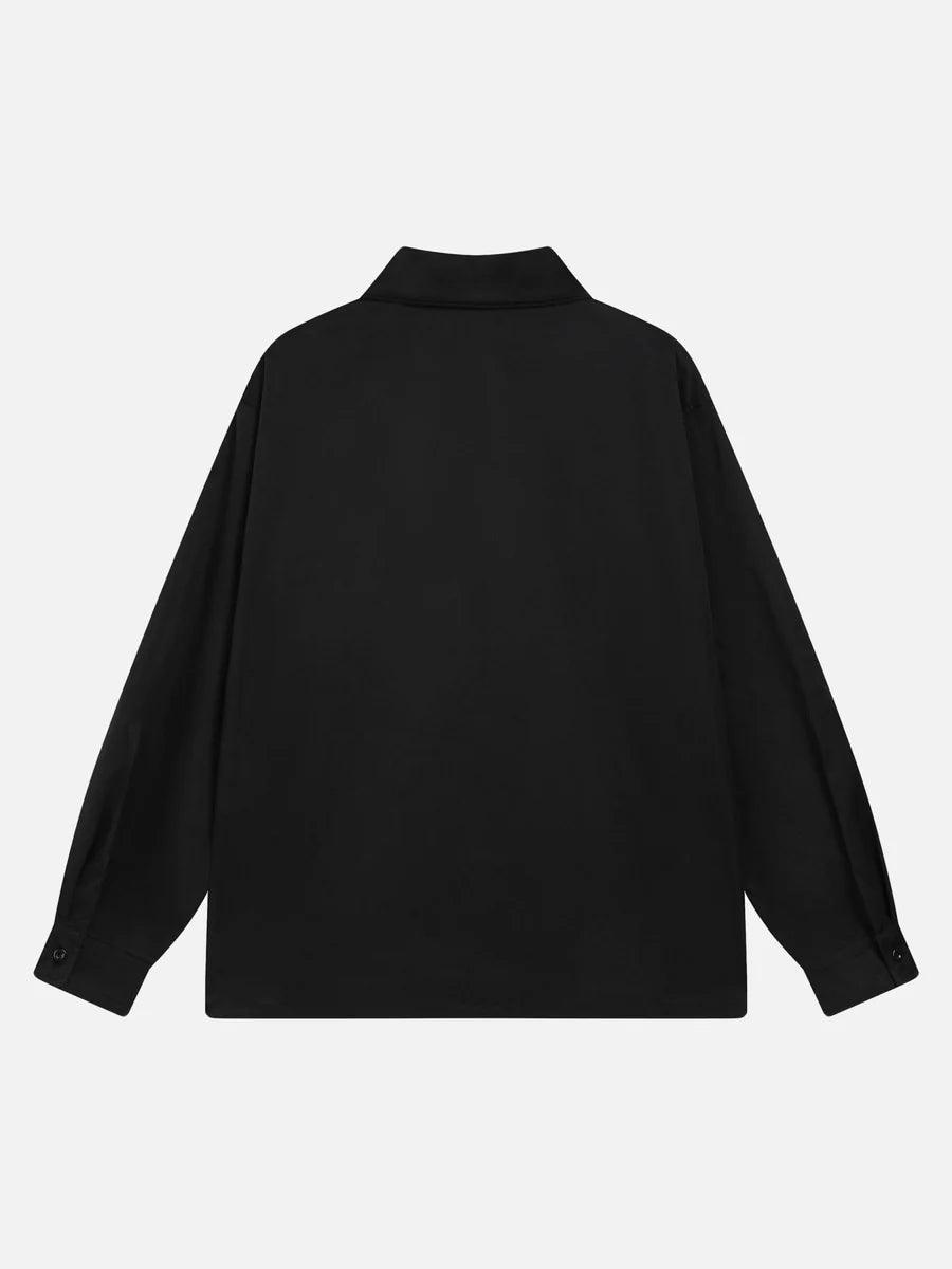 Silhouette Print Long Sleeve Shirt