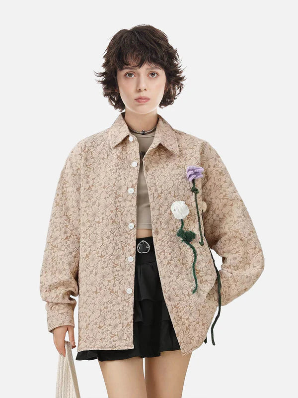 Zwoyren Floral Bloom Long Sleeve Shirt