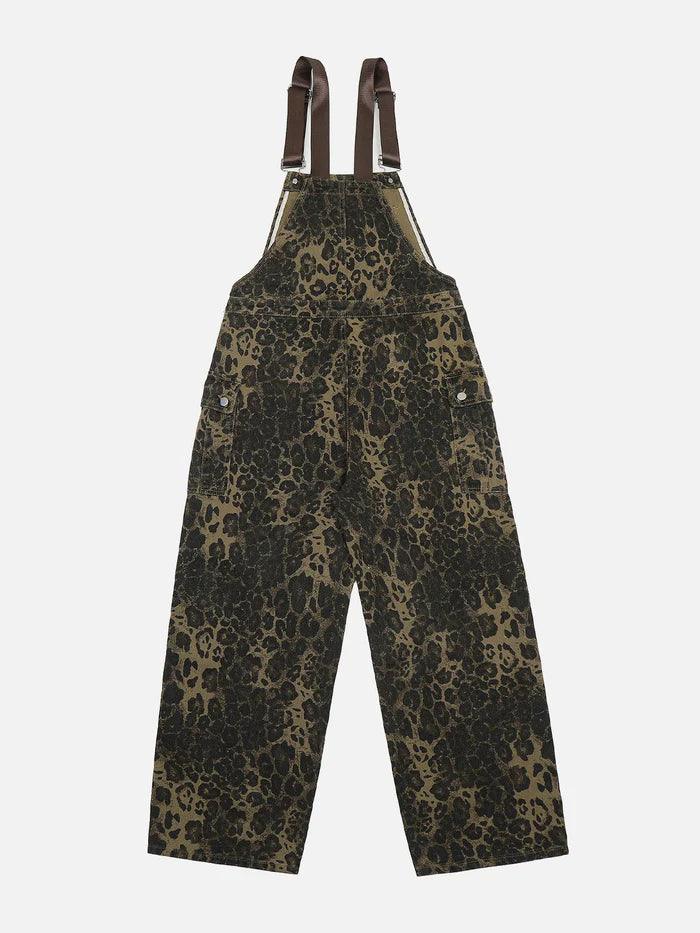 Zwoyren Leopard Print Overalls