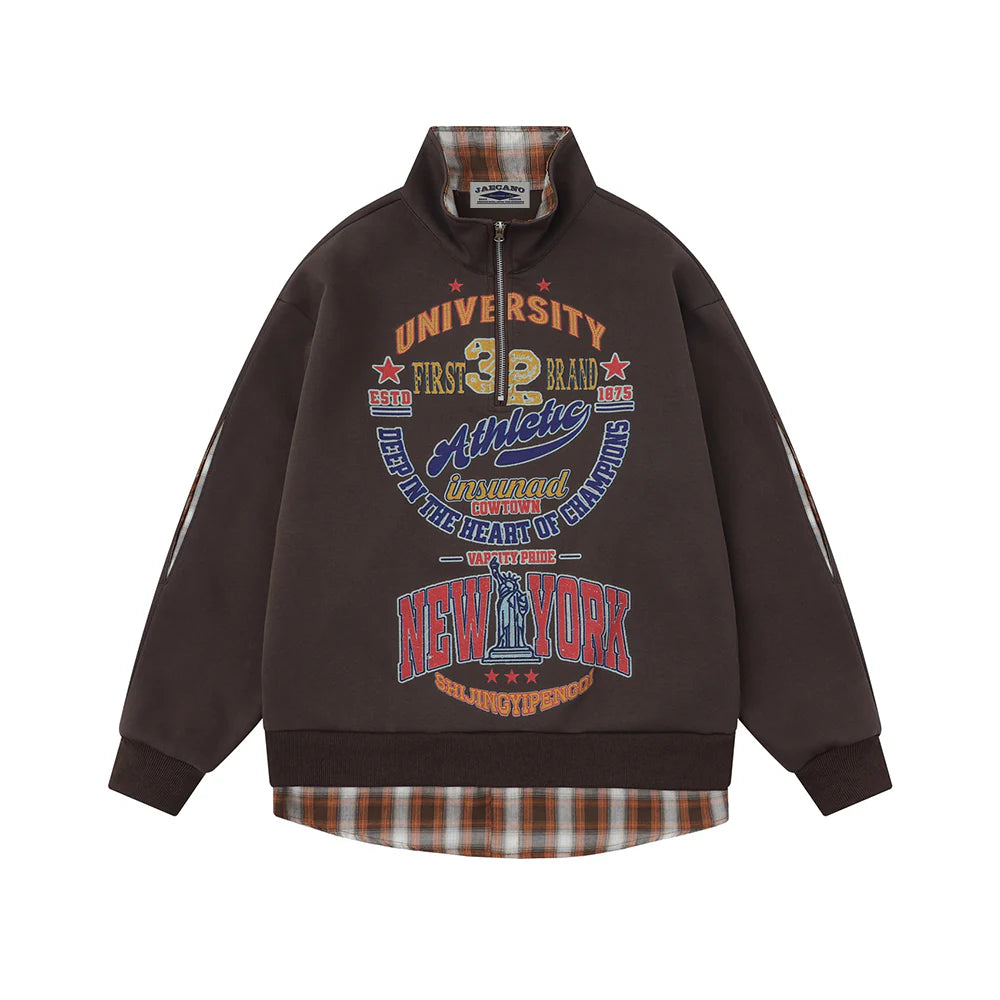 Zwoyren Varsity Layered Sweatshirt