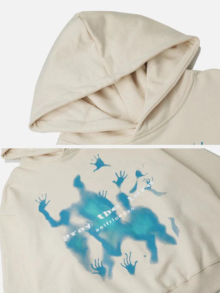 zwoyren, zwoyren.com, Abstraction Shadow Print Hoodie