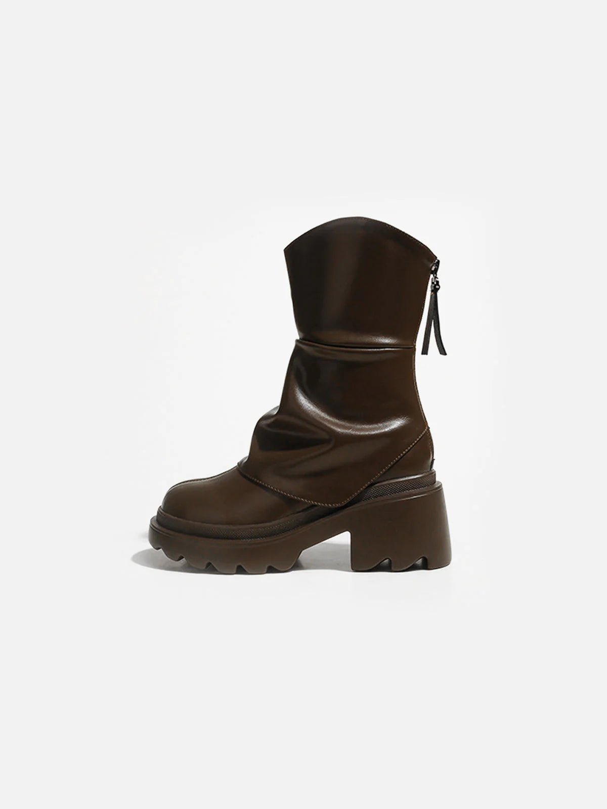 Zwoyren Bold Brown Platform Boots