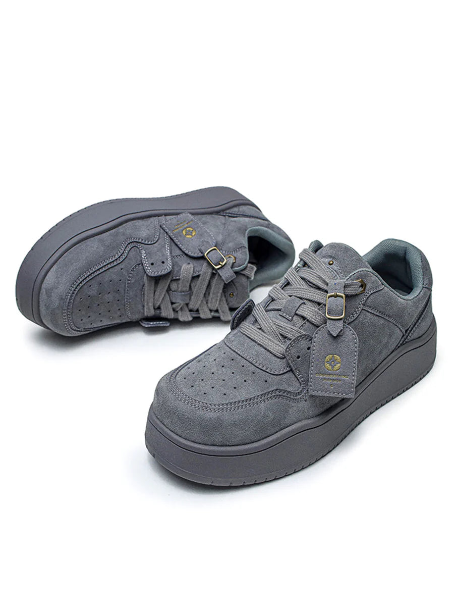 Zwoyren Suede Low-Top Skate Shoes
