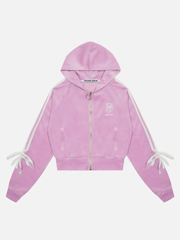 Zwoyren Ribbon Bow Hoodie