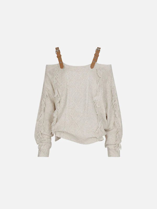 Zwoyren Belt Wool Sweater