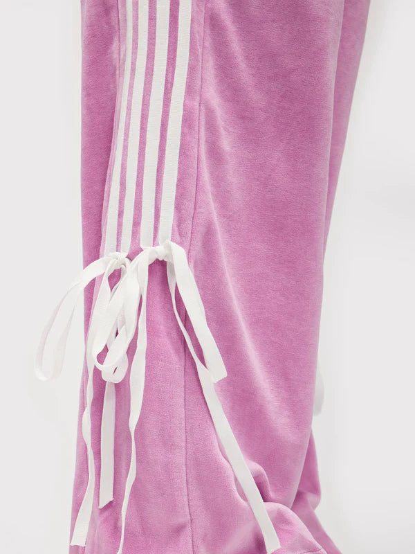 Zwoyren Ribbon Bow Drawstring Sweatpants