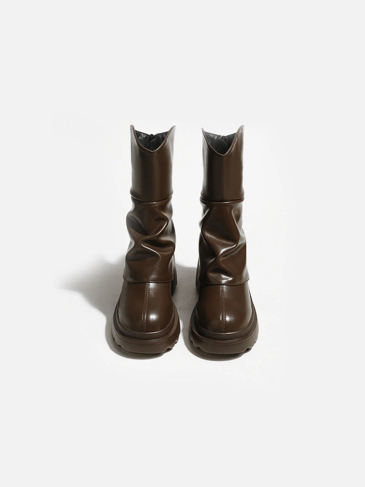 Zwoyren Bold Brown Platform Boots