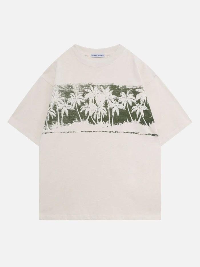 Coconut Tree Print Tee