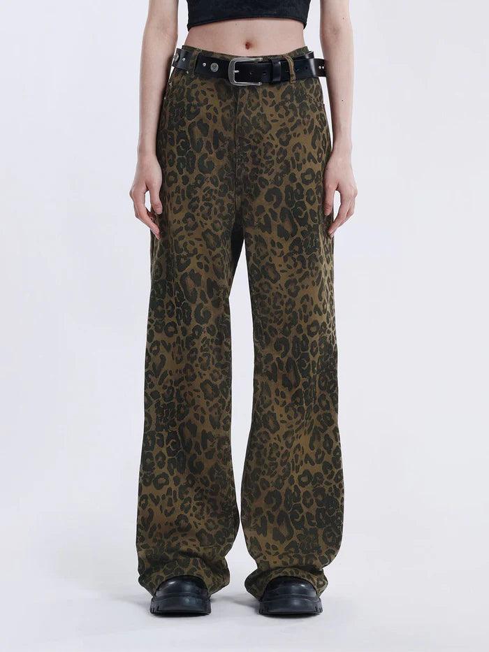 Zwoyren Leopard Print Jeans