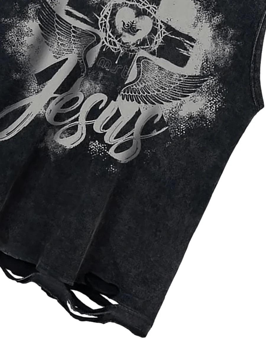 Love Cross Street Rap Sleeveless Vest