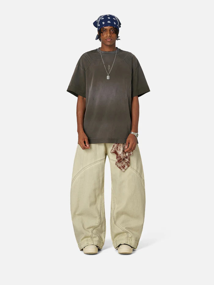 Zwoyren Reverse Super Baggy Barrel Jeans