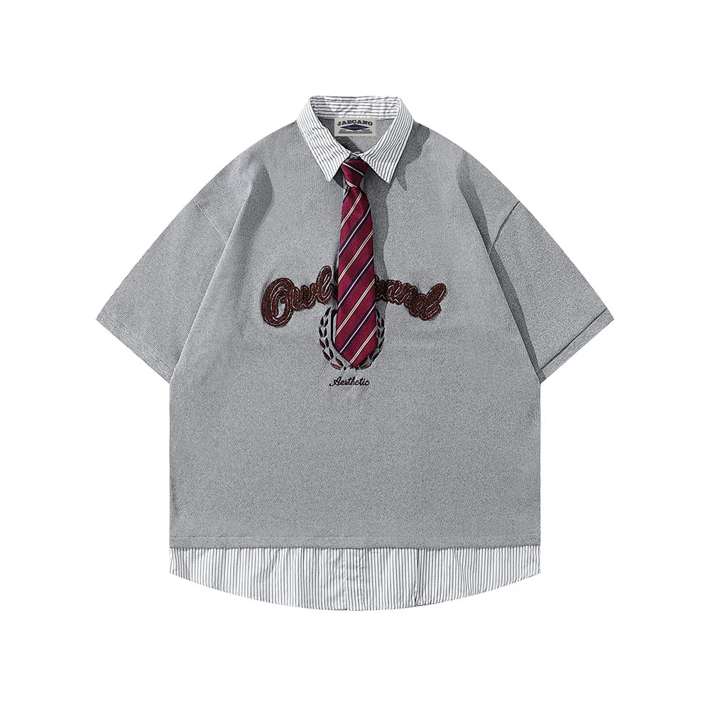 Zwoyren Preppy Tie T-shirt