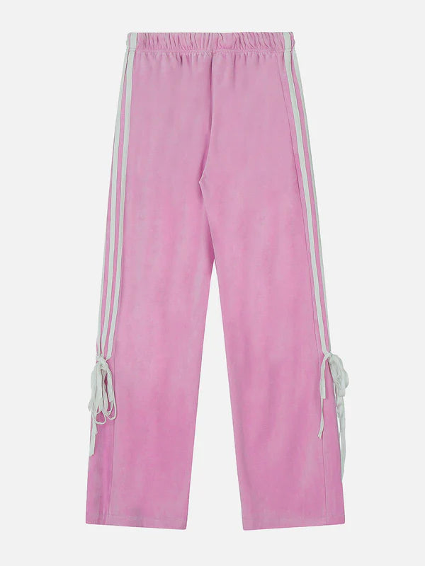 Zwoyren Ribbon Bow Drawstring Sweatpants