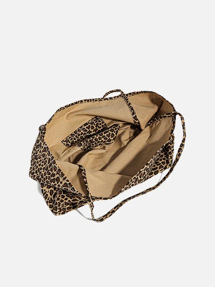 Zwoyren Leopard Print Tota Bag