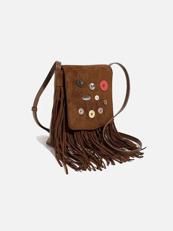 Zwoyren Suede Tassel Bag