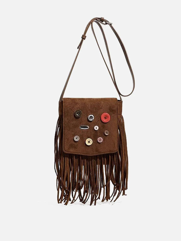 Zwoyren Suede Tassel Bag