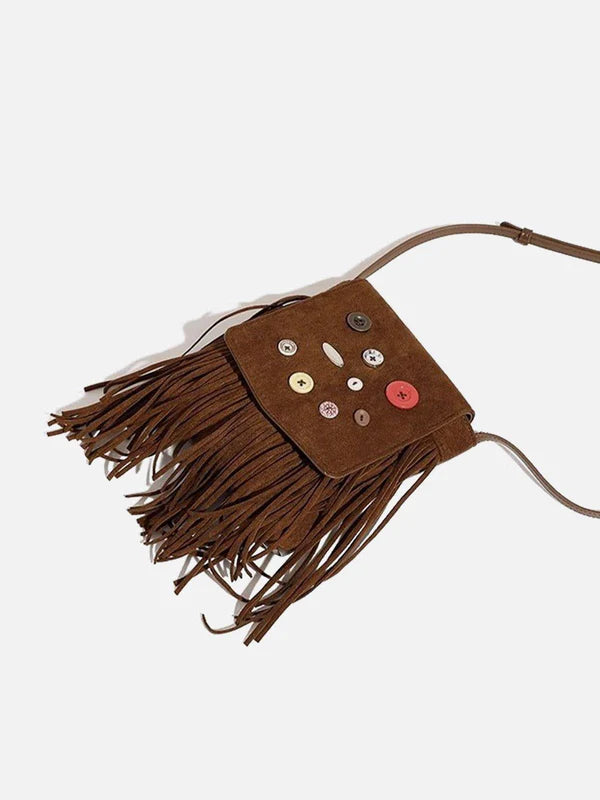 Zwoyren Suede Tassel Bag