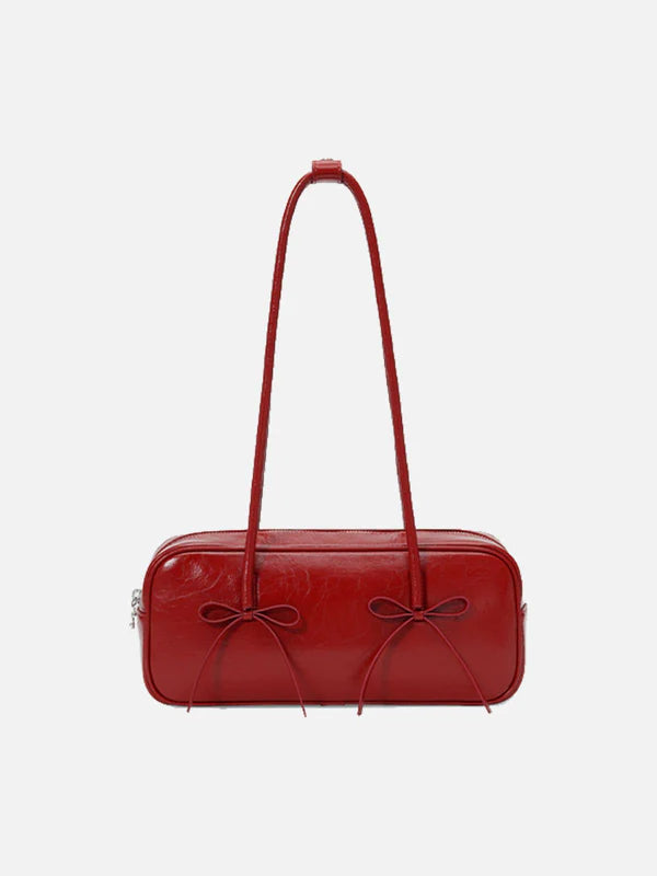 Zwoyren Bow Faux Leather Bag