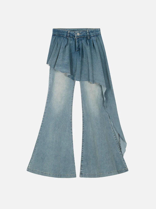 Zwoyren Irregular Patchwork Jeans