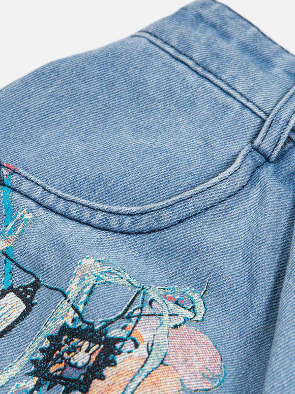 Zwoyren Chain Print Longline Jorts