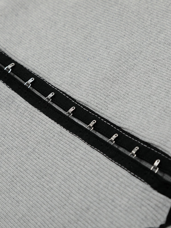 Zwoyren Stripe Fold-Over Flared Sweatpants