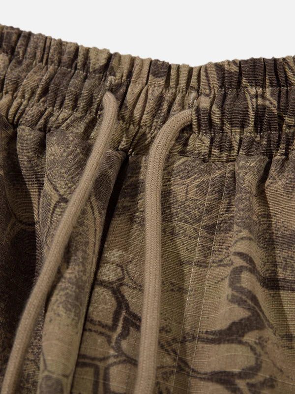 Zwoyren Snake Pattern Barrel Pants