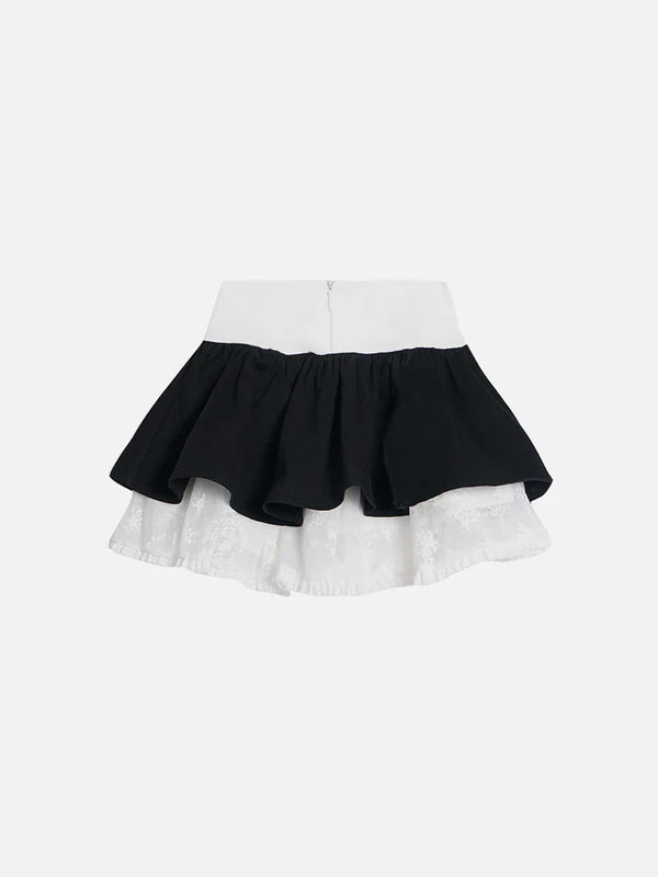 Zwoyren Lace Patchwork Skirt
