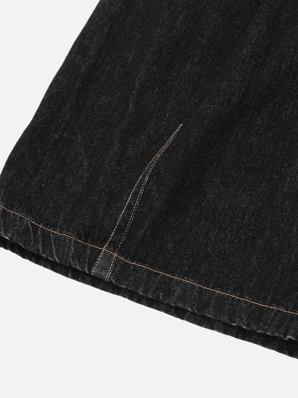 Zwoyren Detachable Kerchief Baggy Longline Jorts
