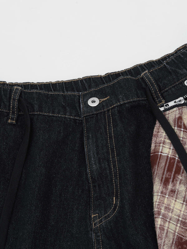 Zwoyren Detachable Kerchief Baggy Longline Jorts