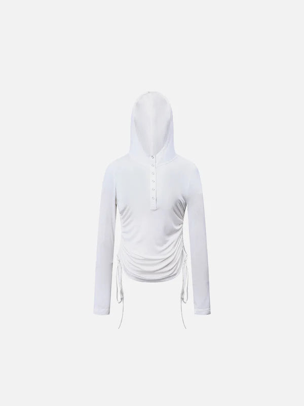 Zwoyren Hooded Long Sleeve Tee