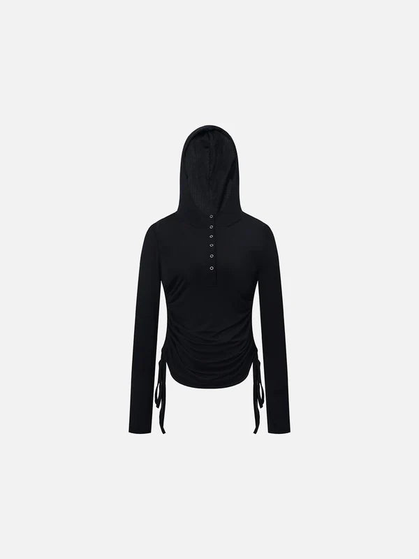 Zwoyren Hooded Long Sleeve Tee