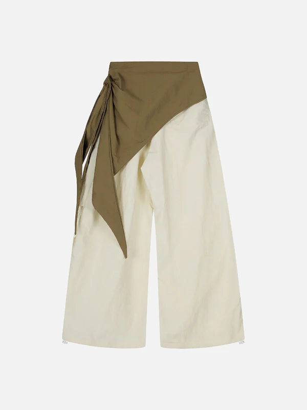 Zwoyren Color Blocking Bandage Pants