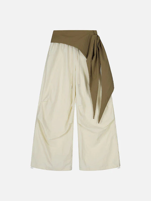 Zwoyren Color Blocking Bandage Pants