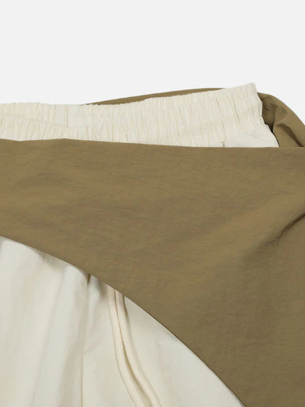 Zwoyren Color Blocking Bandage Pants