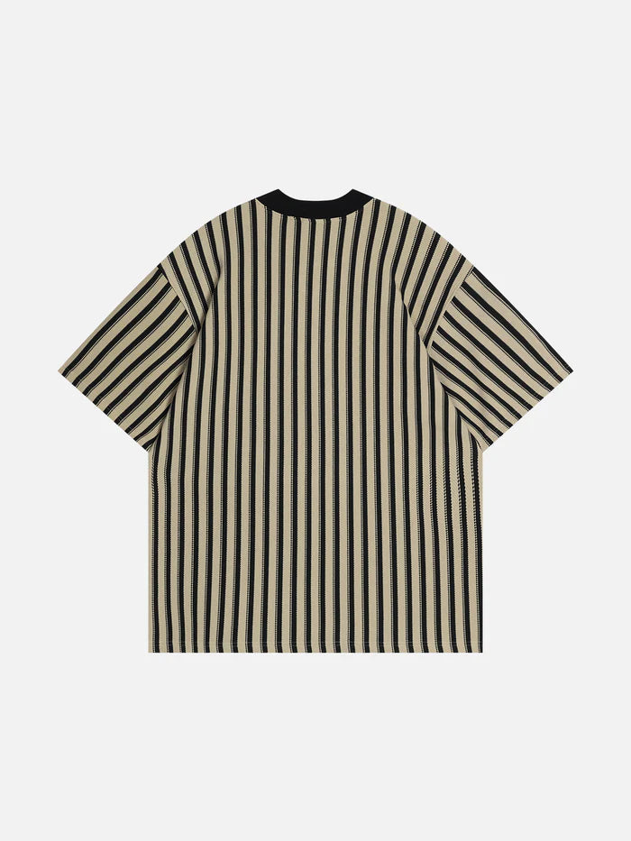 Zwoyren Stripe Print Tee
