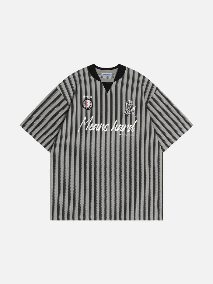 Zwoyren Stripe Print Tee