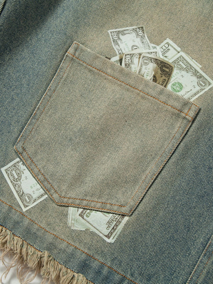 Zwoyren Pocket Fringe Jorts