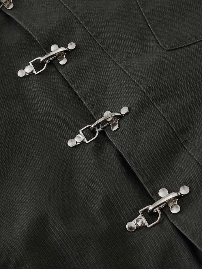 Zwoyren Metal Button Boxy Jacket
